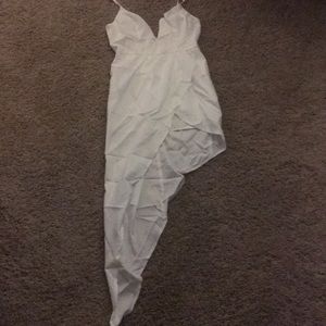 White High-Low Dress
